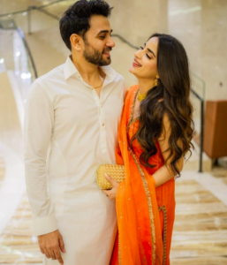 Saboor Aly, Ali Ansari Shine At Dubai Mehndi With Their Stylish Presence