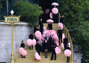 Lady Gaga, Celine Dion, and French-Malian singer Aya Nakamura were among the stars who joined dancers, an opera diva